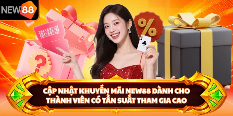 Cập nhật khuyến mãi NEW88 dành cho thành viên có tần suất tham gia cao