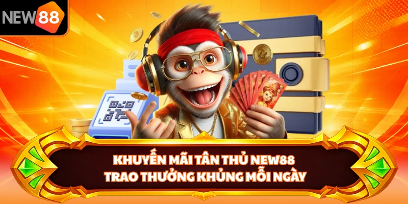 Khuyến mãi tân thủ NEW88 trao thưởng khủng mỗi ngày